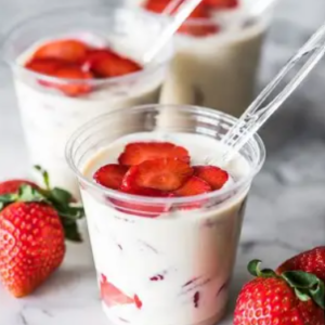 Fresas con crema